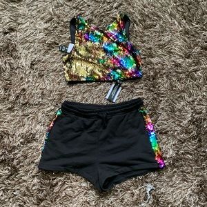 Crop Top & Shorts
